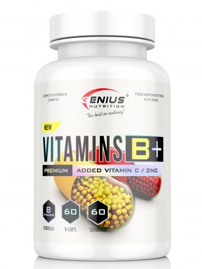 "Vitamins B Plus" Vitaminų B Kompleksas Energijai/Nervinei Sistemai 'Genius Nutrition' (60kaps/60porc)