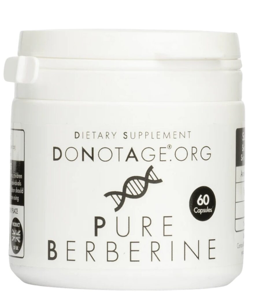 DoNotAge Pure Berberine 500mg maisto papildas kasdienÄ—s mitybos praturtinimui.