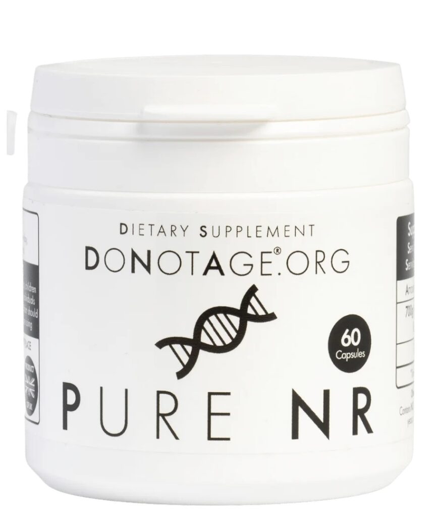 DoNotAge Pure NR 350mg maisto papildas kasdienės mitybos praturtinimui.